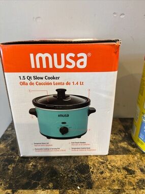 IMUSA 1.5 Qt Slow Cooker - Teal